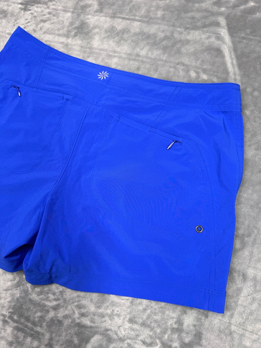 Athleta Cobalt Blue Athletic Shorts - Picture 8 of 11
